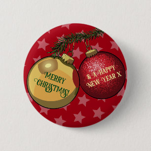 Branchentreff Tree Ornaments Frohe Weihnachten und Button