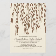 Branches de l'arbre à saules Faire-part de mariage