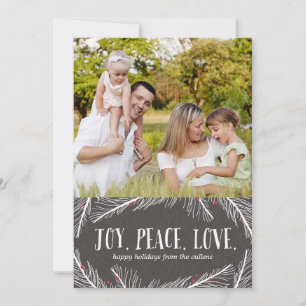 Branches d'hiver Cartes photos de vacances