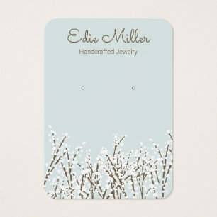 Branches d'hiver de vacances à l'écoute des bijoux