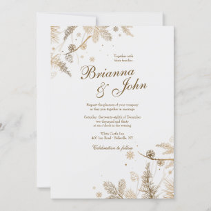 Branches d'hiver Faire-part de mariage