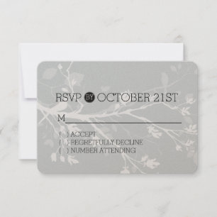 Branches d'oiseaux gris RSVP