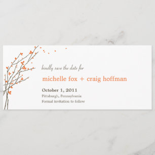 Branches En Floraison Enregistrer La Carte Date -