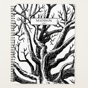 Branches rustiques Abstraites en noir et blanc