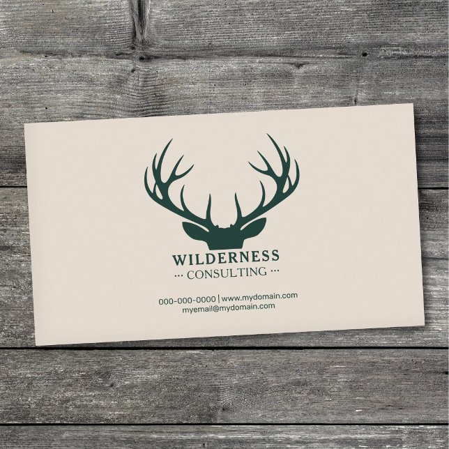 Branching Deer Antlers Visitenkarte (Branching Deer Antlers Business Card)