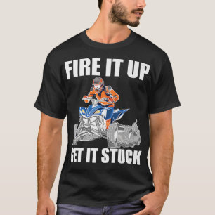 Brand es hoch, steckte Quad Bike Rider T-Shirt