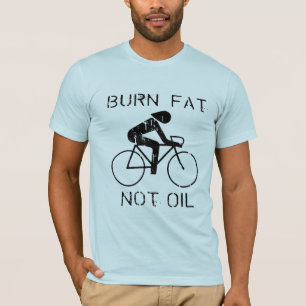 Brand-Fett. Nicht Öl. Fahrrad T-Shirt