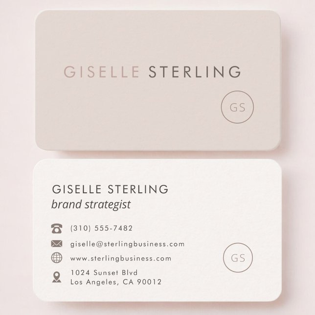 Brand Strategist Feminine Professional Visitenkarte (Von Creator hochgeladen)