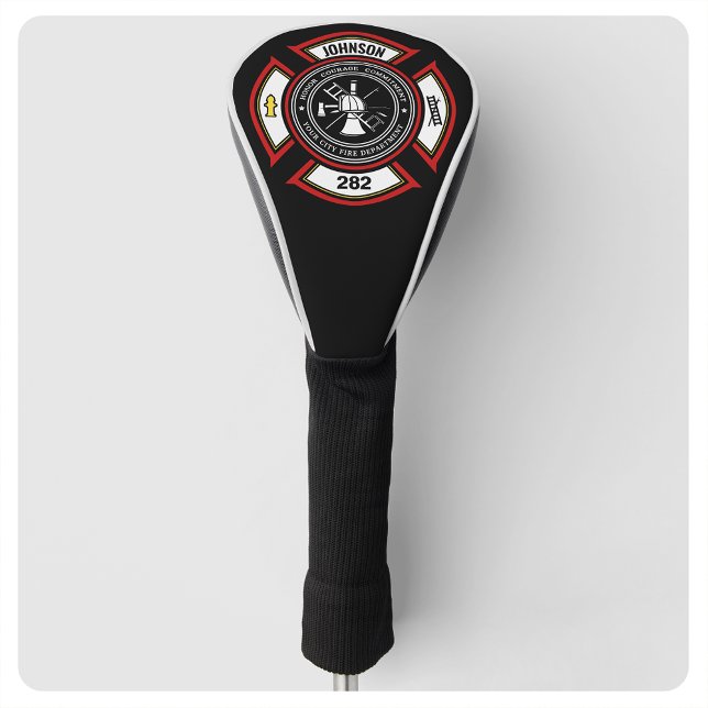 Brandabteilung ADD NAME Firefighter Abzeichen Resc Golf Headcover (Von Creator hochgeladen)