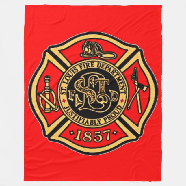 BRANDABTEILUNG St. LOUIS. Fleecedecke (Vorderseite)