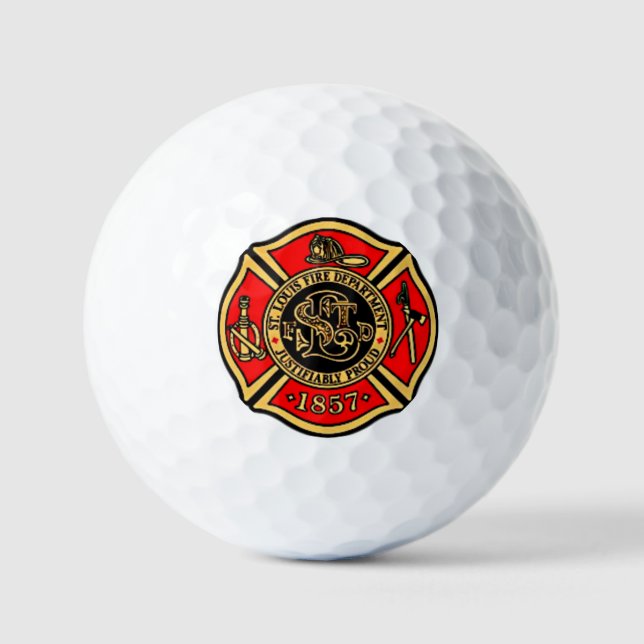 BRANDABTEILUNG St. LOUIS. Golfball (Vorderseite)