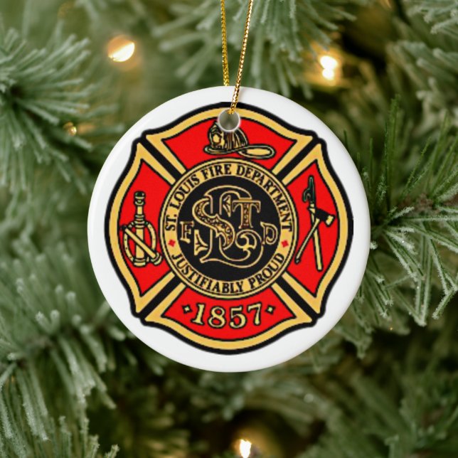 BRANDABTEILUNG St. LOUIS. Keramik Ornament (Baum)