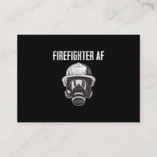 BrandbekämpfungsAF Gasmaske Funny Firefighter Visitenkarte