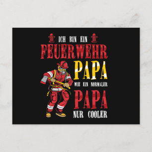 Brandbekämpfungsgeschenk für Feuerwehrmann Postkarte