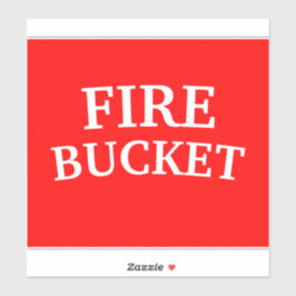 BRANDBUCKER AUFKLEBER