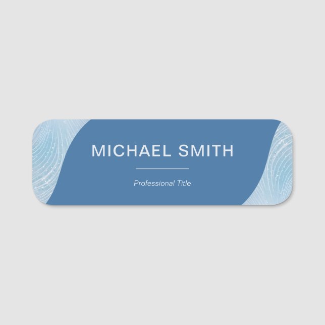 Branded Business Employee Name Tag Namensschild (Vorderseite)