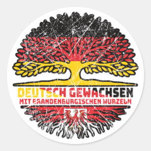 Brandenburg Brandenburgisch Deutschland Runder Aufkleber
