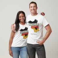 Brandenburg Deutschland Retro Staat Karte Vintag