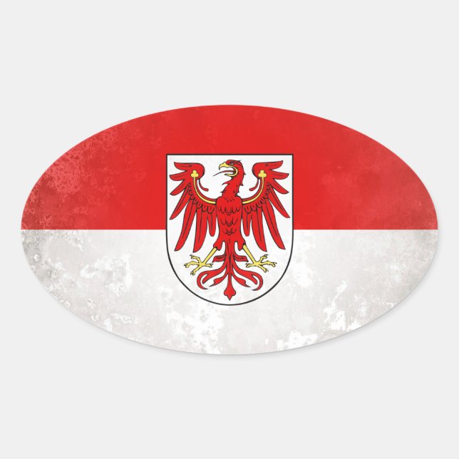 Brandenburg Ovaler Aufkleber (Vorderseite)