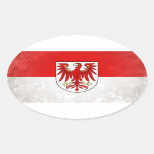 Brandenburg Ovaler Aufkleber