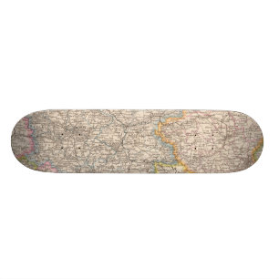 Brandenburg, Posen Atlas-Karte Skateboard