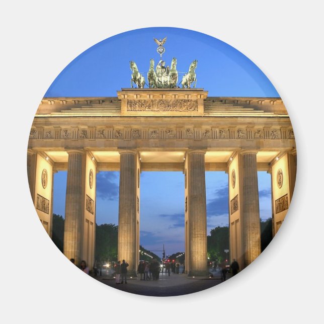 Brandenburger Abend Magnet (Vorne)