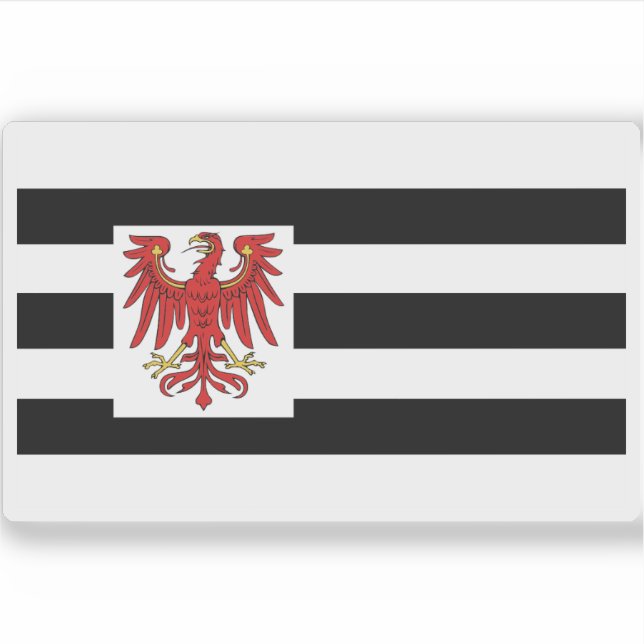 Brandenburger Flagge (1660-1750) Aufkleber (Vorderseite)