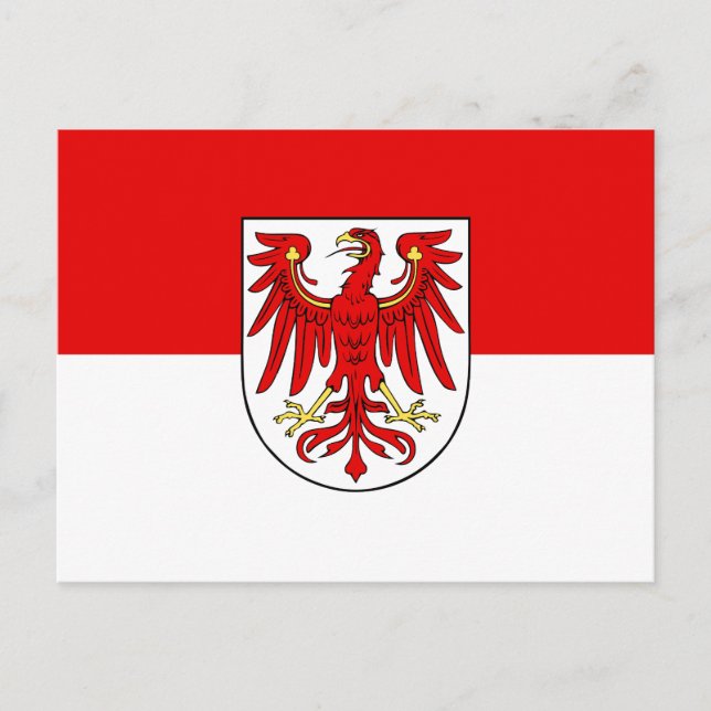 Brandenburger Flagge Postkarte (Vorderseite)