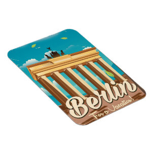 Brandenburger Tor ,Berlin Cartoon-Reiseplakat Magnet