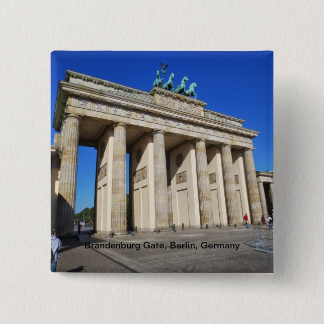 Brandenburger Tor, Berlin, Deutschland Button (Vorderseite)