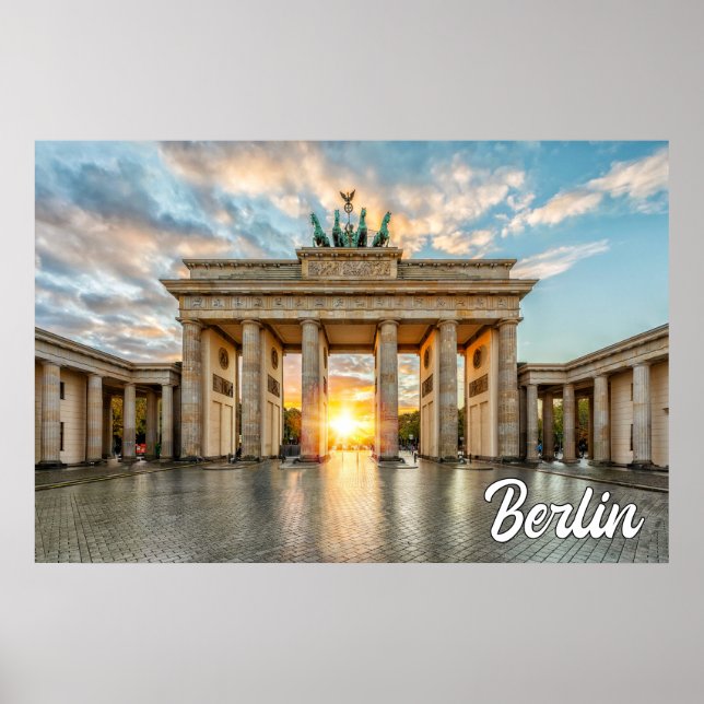 Brandenburger Tor, Berlin, Deutschland Poster (Vorne)