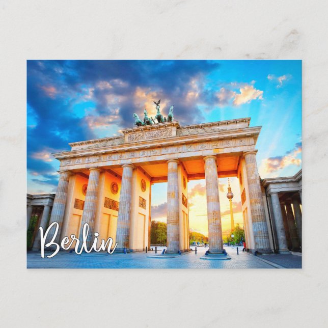 Brandenburger Tor, Berlin, Deutschland Postkarte (Vorderseite)