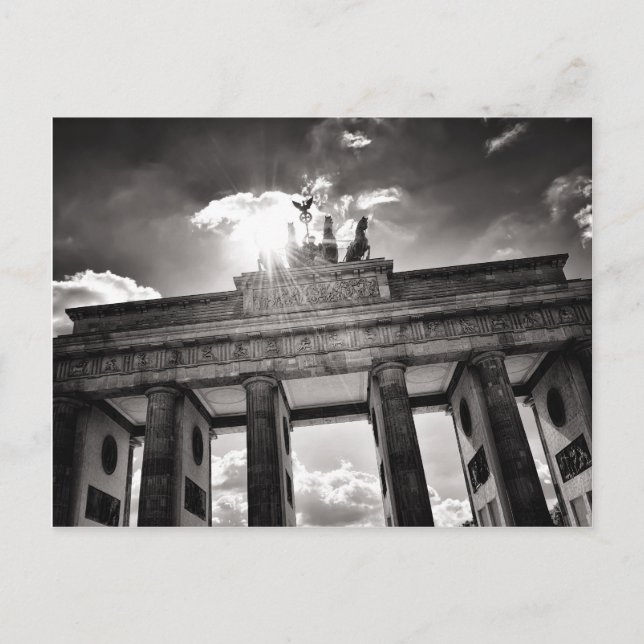 Brandenburger Tor Berlin Deutschland Postkarte (Vorderseite)