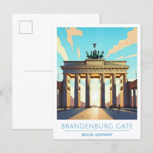 Brandenburger Tor Berlin Deutschland Reisen Postkarte