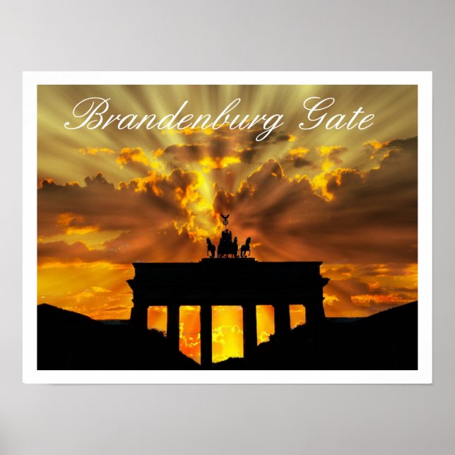 Brandenburger Tor, Berlin Poster (Vorne)