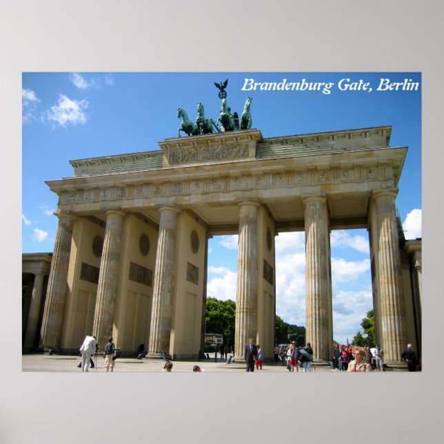 Brandenburger Tor, Berlin Poster (Vorne)