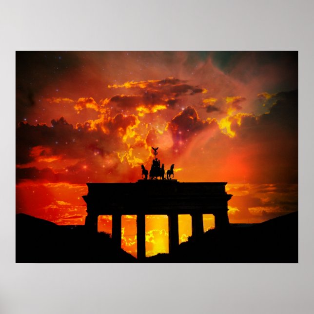 Brandenburger Tor, Berlin Poster (Vorne)