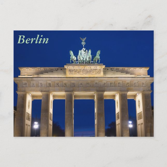 Brandenburger Tor, Berlin Postkarte (Vorderseite)