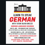 Brandenburger Tor, deutschsprachige Kursanzeige Flyer<br><div class="desc">Brandenburger Tor,  deutschsprachige Flyer der Kurswerbung beim Business Card Store.</div>