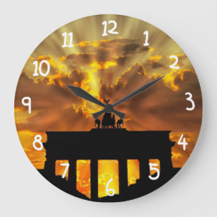 Brandenburger Tor Große Wanduhr