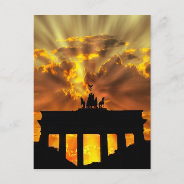 Brandenburger Tor Postkarte (Vorderseite)
