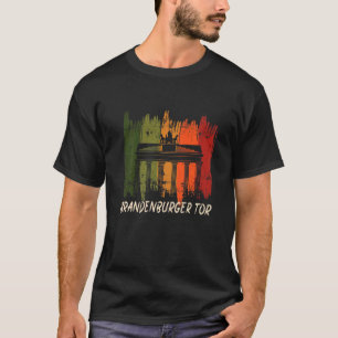 Brandenburger Tor Retro Berlin Deutschland auf Par T-Shirt