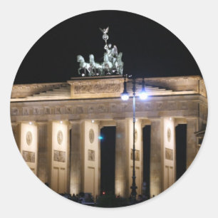 Brandenburger Tor Runder Aufkleber