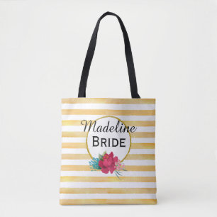 BRANDFLÜSSE UND GOLDSTREIFEN Personalisiert Tasche