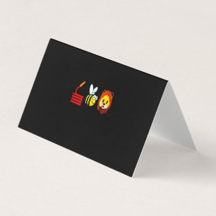 Brandgeschenk   Bienenliebe Feuerwehrmann Visitenkarten