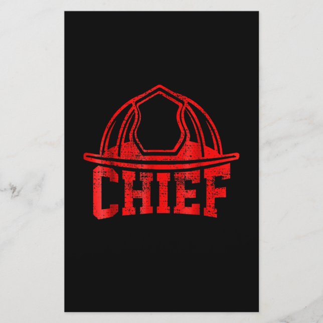 Brandgeschenk | Cheffeuerwehrgeschenke Briefpapier (Vorderseite)