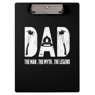 Brandgeschenk   Der Mann der Mythos der Legende Klemmbrett