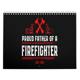 Brandgeschenk Der stolze Vater eines Feuerwehrma Kalender