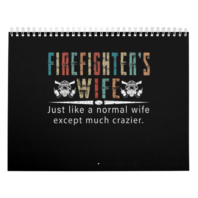 Brandgeschenk | Feuerwehrliebhaber der Ehefrau Kalender (Titelbild)