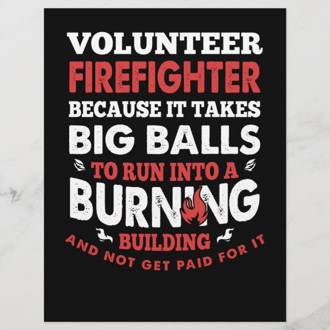 Brandgeschenk | Feuerwehrmann Briefbogen (Vorderseite)